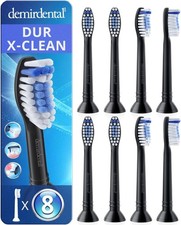 8 demirdental Extra Clean Dur Têtes de brosse à dent pour Philips Sonicare