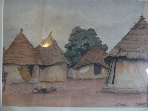Aquarelle tableau orientaliste - tableau,