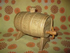 🍾 Vintage Ancien TONNELET À LIQUEUR 50cl TONNEAU en CÉRAMIQUE Fût Retro Alcool