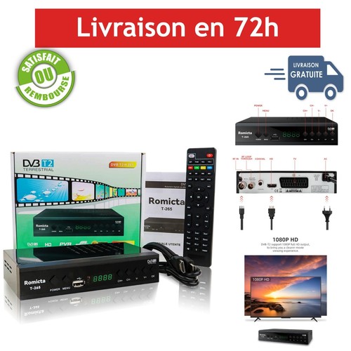 Décodeur tnt dvb - hd, dvb-t2