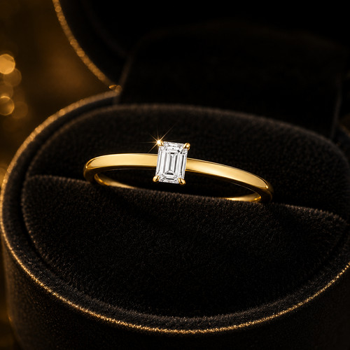 Naturel diamant émeraude - 1,