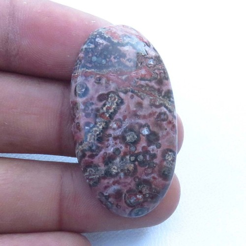 Cabochon peau léopard - peau,