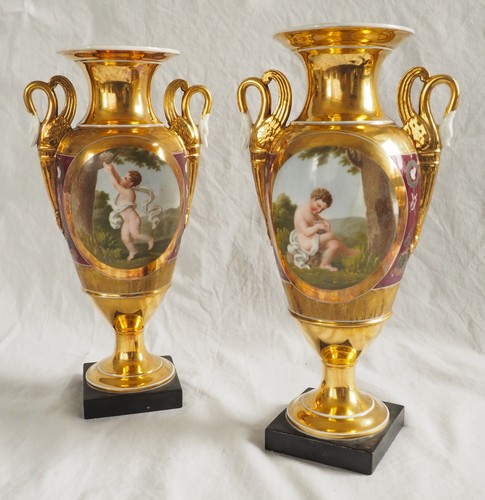 Paire vases empire - vases,