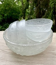 Service à dessert en Verre - Grande Coupe et 5 Coupelles - Barolac Inwald ?