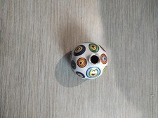 Vase céramique décor psychédélique Pop Art rond cercle multicolore vintage 