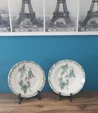 Assiettes anciennes Terre de Fer faiencerie Lebacqz Bouchard années 30/40