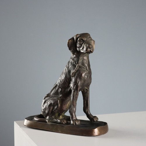 Sculpture ancienne chien - chien, en