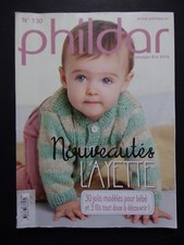 § catalogue laine tricot PHILDAR n° 130 bébés layette - printemps été 2016
