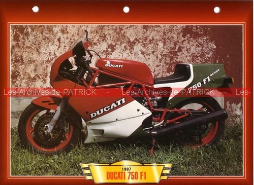 Ducati 750 1987 fiche - 1987,