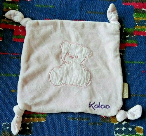 Doudou plat carre rose - tp,