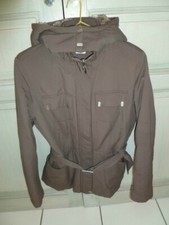 Parka Courte / Veste Marron Capuche Amovible Taille 36 Marque : Camaieu