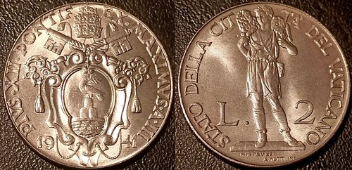 Vatican pie xii 2 lire - -,