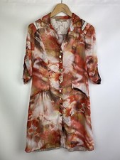 Robe chemise surimprimée