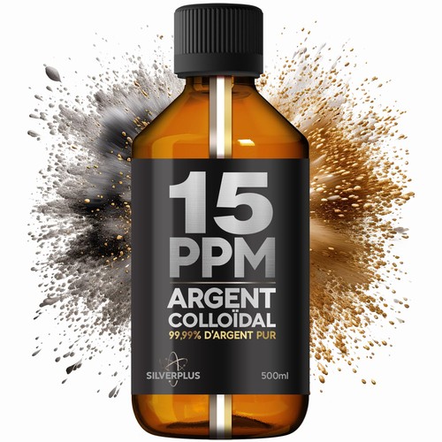 Argent colloïdal 15ppm - argent, ●