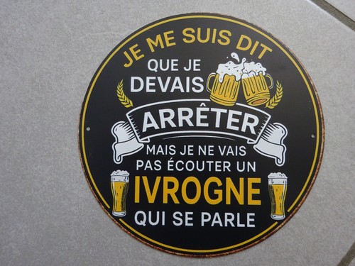 Plaque humoristique mural - , en