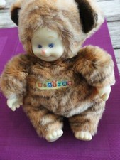 B16G / peluche poupée déguisée tigre ou chat marron NANIZOO BERCHET