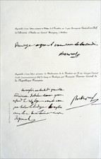 LETTRE de BONAPARTE 1er CONSUL