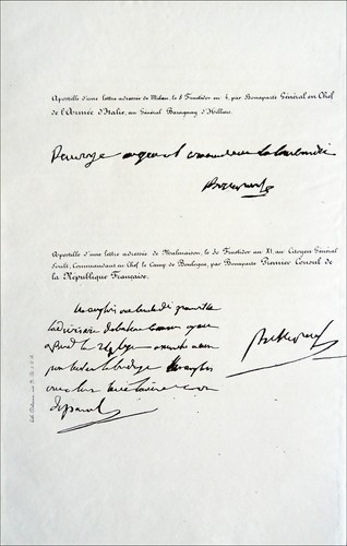Lettre bonaparte 1er - de, consul
