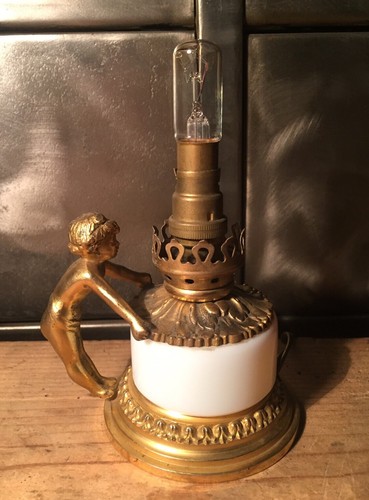 Pied lampe opaline sèvres - opaline,