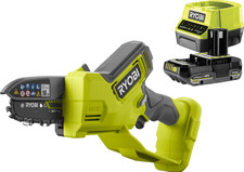 RYOBI 18V Scie À Panneaux RY18PSX10A-120, Inclus 2,0 Ah Batterie Et Chargeur