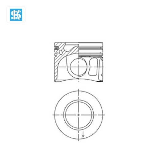 Piston kolbenschmidt 41765600 - kolbenschmidt,
