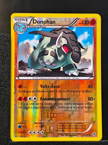 Carte pokémon donphan - donphan, 72/135