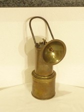 Mines Mineur / Lampe à acétylène (carbure) "P.J" en Laiton / 1920 / Collection