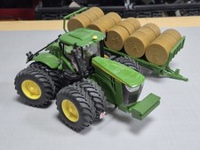 Tracteur Miniature 1/32 Siku John Deere Avec Remorque (Manque Des Pièces)