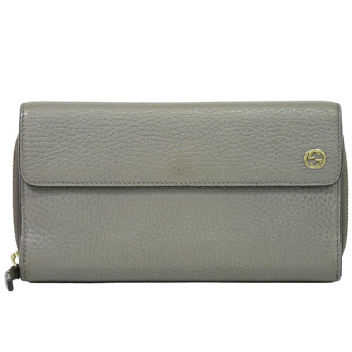 Portefeuille long gris gucci - portefeuille,