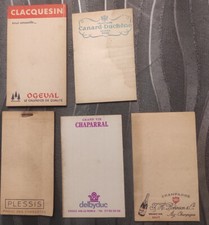 LOT 5 ANCIENS CARNETS BLOC-NOTES PUBLICITAIRES  CANARD DUCHENE CLACQUESIN ... 12