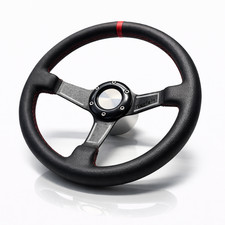 Volant bateau cuir noir - bateau,