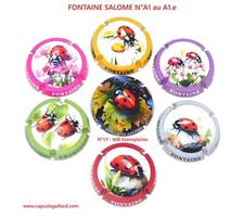 Série de 6 Capsules de champagne - FONTAINE SALOME  N°A1 + 1 Caps 600 EX