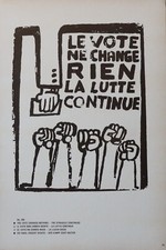 Affiche mai 68 LE VOTE NE