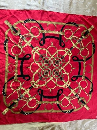 Hermes scarf eperon - d'or, 90cm