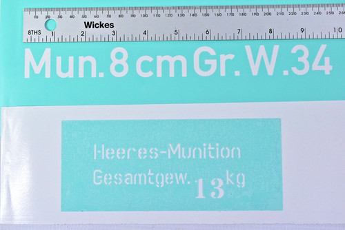 Stencil for later ww2 german - for,