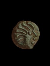 monnaie gauloise Potin Senons Indien Sanglier 