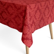 Nappe En Coton Enduit Noël ELYSE Unico19 Cerise Rouge