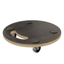 - Plateforme de Charge avec Roues | Support Roulant Rond | 4 Tapis antidérapa...