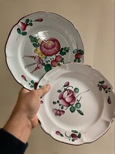 2x Faïence Luneville XIXeme Sud Ouest Vaisselle Ancienne Assiette