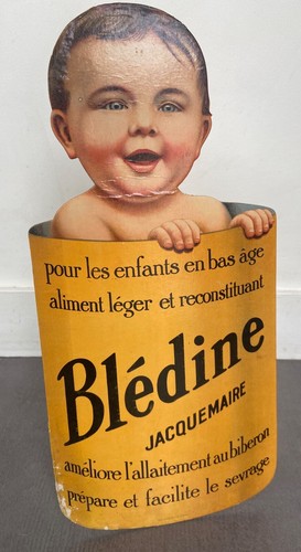 Ancien carton bledine bébé - carton,