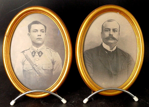 Paire cadres photo ovales - de,
