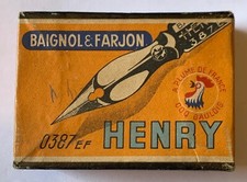 Boite de plumes Baignol & Farjon HENRY 387 . Ancienne