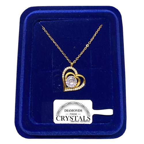 Collier cœur stylisé plaqué - cœur,