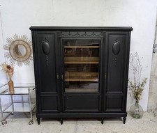 Vitrine Bibliothèque 1900 Louis XVI patine shabby Ancien 