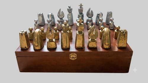 Jeu échecs brutaliste d - jeu,