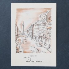 Carte parfumée CANOE DANA variante au dos old perfum card