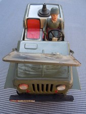 Jeep militaire soldat Jouet tole lithographiée fabricado espana CLIM