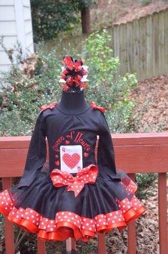 Queen hearts black red - queen, of