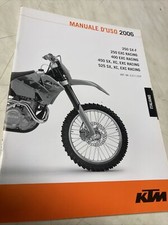 KTM 250 SX-F EXC Racing 400 450 SX XC 525 2006 Manuel utilisateur propriétaire