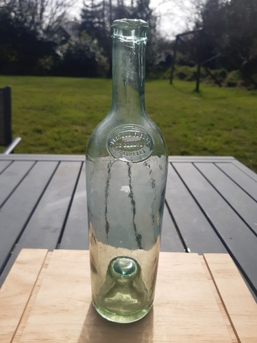 Bouteille verre ancienne - verre,
